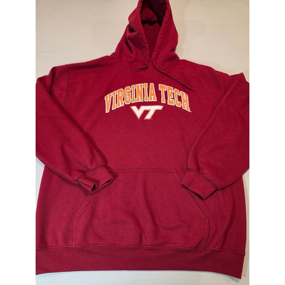 Top of the World Virginia Tech Hokies Hoodie Maroon Mens Large VT NCAA Pullover